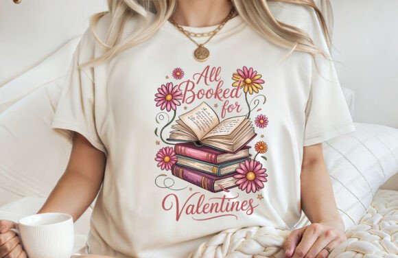 All Booked for Valentines Sublimation Graphics