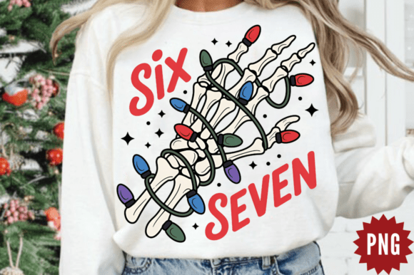 Christmas Funny PNG, Six Seven Sublimation Graphics