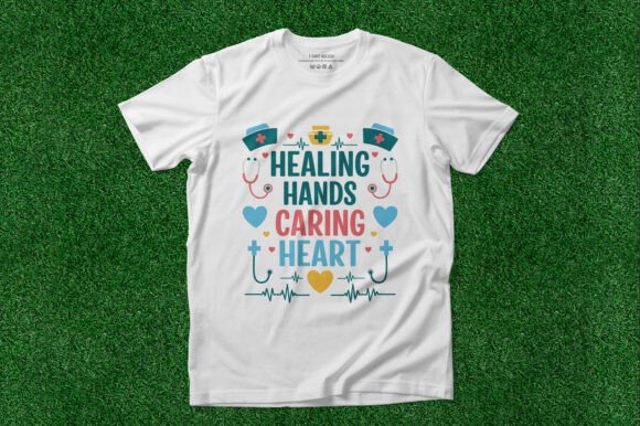 Healing Hands Caring Heart Graphics for T-Shirt Designs