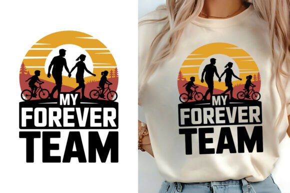 My Forever Team Family T-shirt Design: A Powerful Graphic Asset for Branding