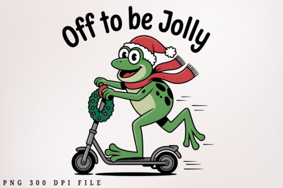 Off to Be Jolly Christmas Graphics for T-Shirt Designs