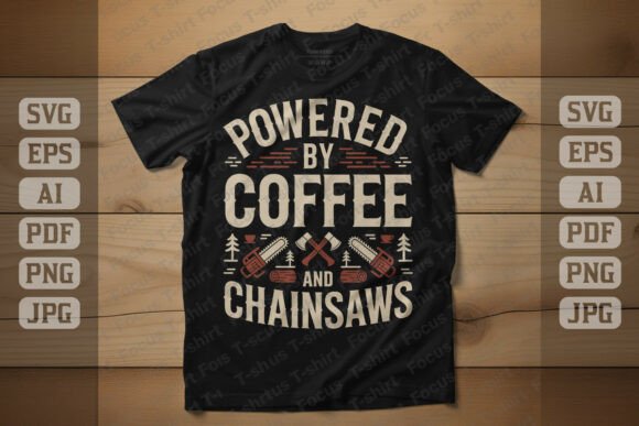 Powered by Coffee and Chainsaws Graphics
