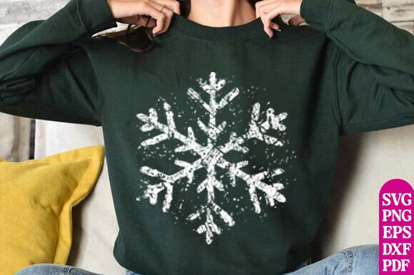 Winter Whimsy: A Designer’s Take on Snowflake Png Files, Grunge Christmas